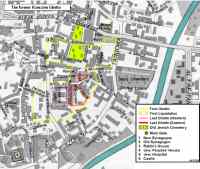 Map of the former Rzeszow Ghetto