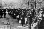 Expelled German Jews on their way to the Deportation Train
