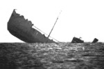 Allied Cargo Ship hit by a Torpedo