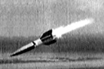 German A4 Rocket, also called V2 (Vernichtungswaffe 2)